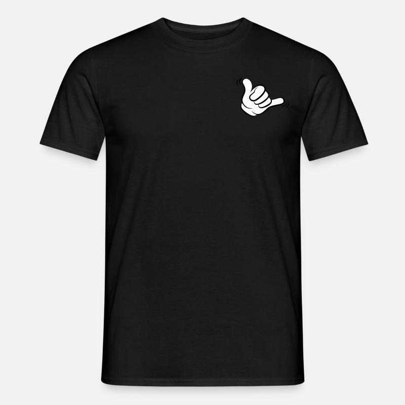 chacka hand - Männer T-Shirt - Schwarz