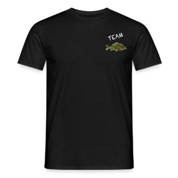 Team Carp Carp Logo for Professional Angler Fischer - Men's T-Shirt - black - Front - AI Model Male 178 light (178cm)