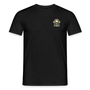 Summer Party Crew - es eskaliert eh - Bierglas - Männer T-Shirt - Schwarz - Vorne - AI Model Male 178 light (178cm)