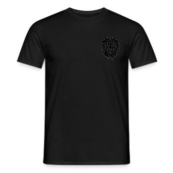 lion's head - Men's T-Shirt - black - Front - AI Model Male 178 light (178cm)