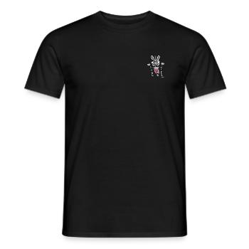 Zèbre, cri original d’un zèbre - T-shirt homme - noir - Devant - AI Model Male 178 light (178cm)
