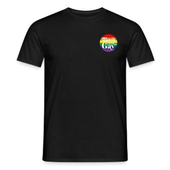 Born This Gay - Men's T-Shirt - black - Front - AI Model Male 178 light (178cm)
