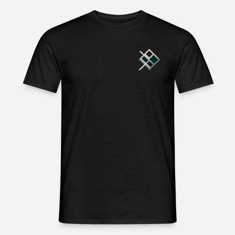 Symbol 4 elemntos - Männer T-Shirt - Schwarz
