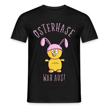 Osterhase war aus -Das Küken ran - Frohe Ostern - Männer T-Shirt - Schwarz - Vorne - AI Model Male 178 light (178cm)