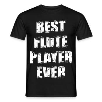 Meilleur joueur de flûte de tous les temps - T-shirt homme - noir - Devant - AI Model Male 178 light (178cm)