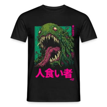 Monster Tokyo - Männer T-Shirt - Schwarz - Vorne - AI Model Male 178 light (178cm)