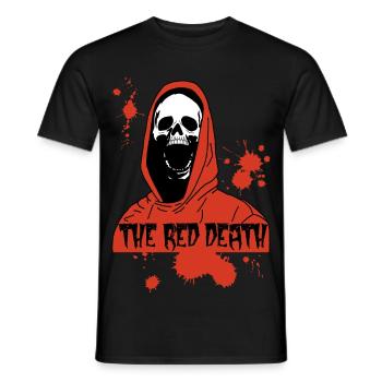 The Red Death - Men's T-Shirt - black - Front - AI Model Male 178 light (178cm)