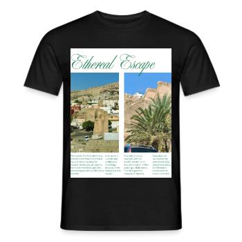 URBEX_PESCADERIA - Men's T-Shirt - black - Front - AI Model Male 178 light (178cm)