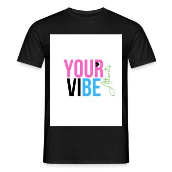 Vibration Positive et Motivante - T-shirt homme - noir - Devant - AI Model Male 178 light (178cm)