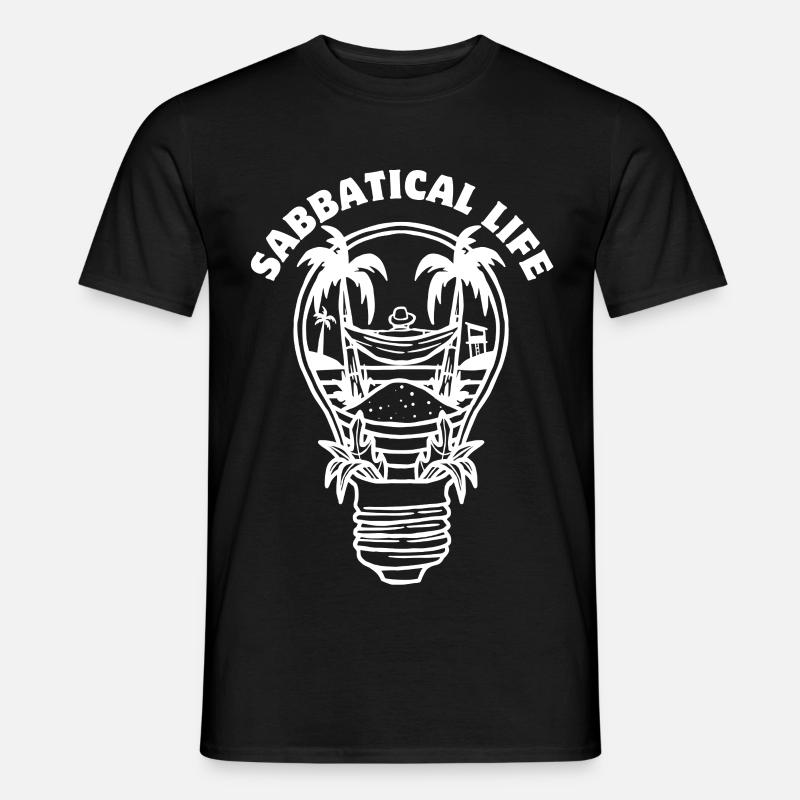 SABBATICAL LIFE - Männer T-Shirt - Schwarz