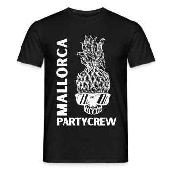 Mallorca Partycrew - Männer T-Shirt - Schwarz - Vorne - AI Model Male 178 light (178cm)