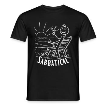 Sabbatical - Men's T-Shirt - black - Front - AI Model Male 178 light (178cm)
