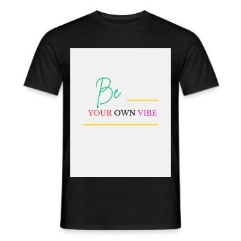 Be Your Own Vibe - T-shirt homme - noir - Devant - AI Model Male 178 light (178cm)