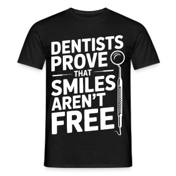 Oral Health Engineer Dental Specialist  - Men's T-Shirt - black - Front - AI Model Male 178 light (178cm)