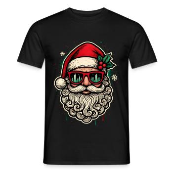 Cooler Weihnachtsmann Lustiges Weihnachtsshirt - Männer T-Shirt - Schwarz - Vorne - AI Model Male 178 light (178cm)