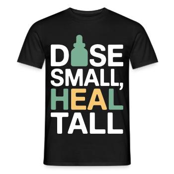 Certified Clinical Micro-Dose Specialist Apparel  - Men's T-Shirt - black - Front - AI Model Male 178 light (178cm)