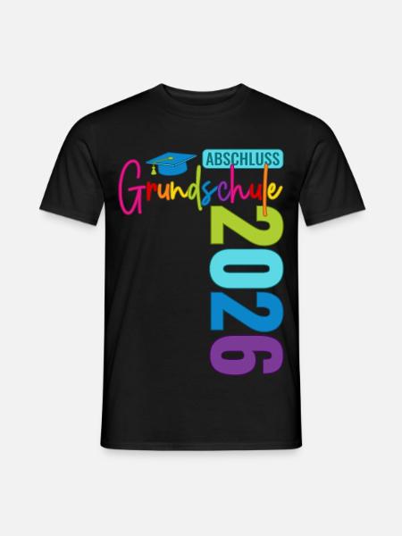 Grundschule Abschluss 2026 - Männer T-Shirt - Schwarz