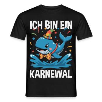 Ich Bin Ein Karnewal Wal Karneval Fasching Kostüm - Männer T-Shirt - Schwarz - Vorne - AI Model Male 178 light (178cm)