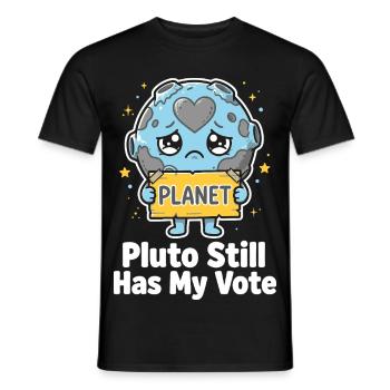 Pluto a toujours mon vote - T-shirt homme - noir - Devant - AI Model Male 178 light (178cm)