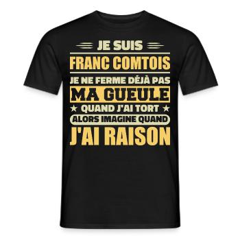 Franc comtois Ich halte meinen Mund nicht zu frank comté - Männer T-Shirt - Schwarz - Vorne - AI Model Male 178 light (178cm)