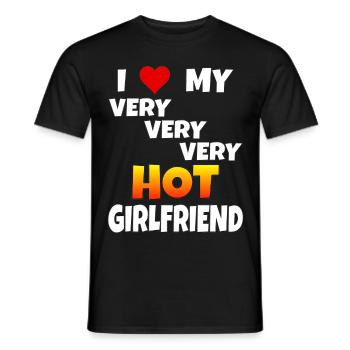 Liebe Spruch Freundin Geschenk Love Valentinstag - Männer T-Shirt - Schwarz - Vorne - AI Model Male 178 light (178cm)