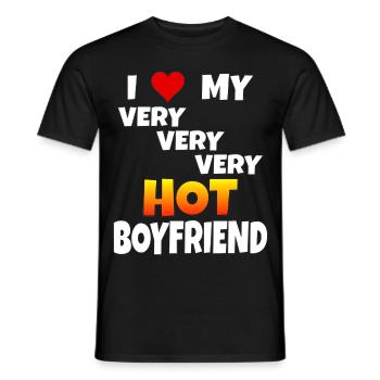 Liebe Spruch Freund Geschenk Love Valentinstag - Männer T-Shirt - Schwarz - Vorne - AI Model Male 178 light (178cm)