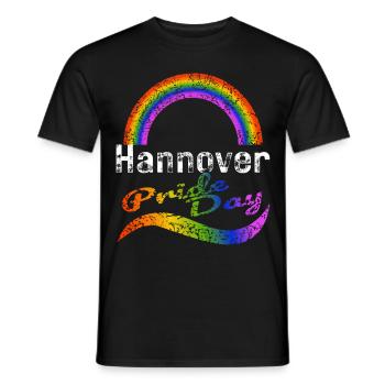 Pride Day Hannover LGBTQ+ CSD Gay Queer Liebe - Männer T-Shirt - Schwarz - Vorne - AI Model Male 178 light (178cm)