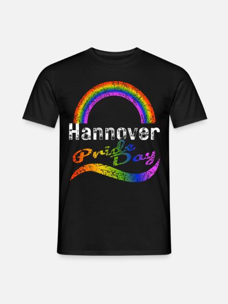 Pride Day Hannover LGBTQ+ CSD Gay Queer Liebe - Männer T-Shirt - Schwarz