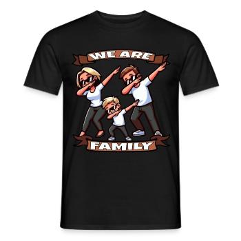 We Are Family Outfit Team Dap dapping - Men's T-Shirt - black - Front - AI Model Male 178 light (178cm)