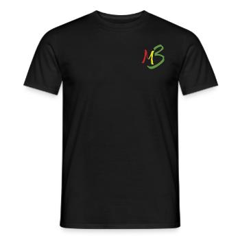MB13 Logo rasta1 - T-shirt homme - noir - Devant - AI Model Male 178 light (178cm)