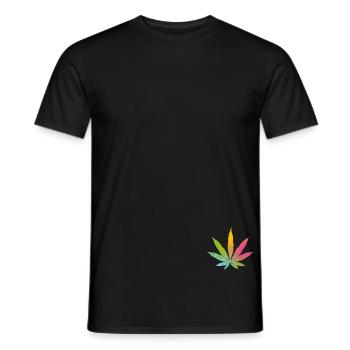 hennep - Heren T-shirt - zwart - Voor - AI Model Male 178 light (178cm)