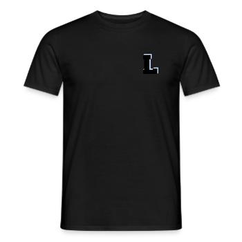 Letter L - Transgender Flag - Men's T-Shirt - black - Front - AI Model Male 178 light (178cm)