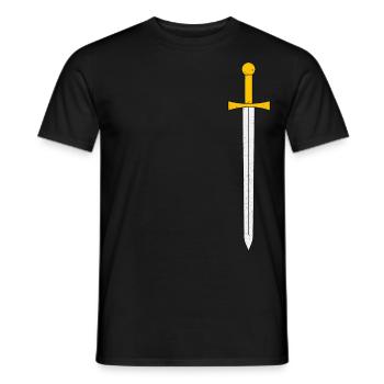 Sword - Men's T-Shirt - black - Front - AI Model Male 178 light (178cm)