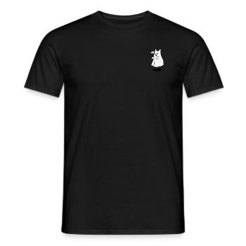 Chat fantôme - T-shirt homme - noir - Devant - AI Model Male 178 light (178cm)