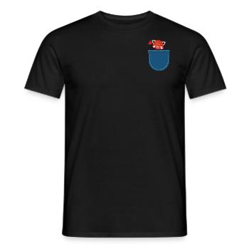Zoo Animal Lovers Gift Chest Bag Red Panda - Men's T-Shirt - black - Front - AI Model Male 178 light (178cm)
