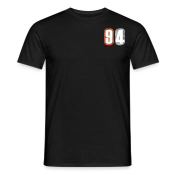 94 - T-shirt homme - noir - Devant - AI Model Male 178 light (178cm)