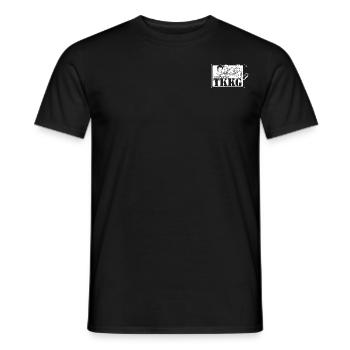 TKKG TKKG Logo Ein Fall Für TKKG Weiß Brustmotiv - Männer T-Shirt - Schwarz - Vorne - AI Model Male 178 light (178cm)