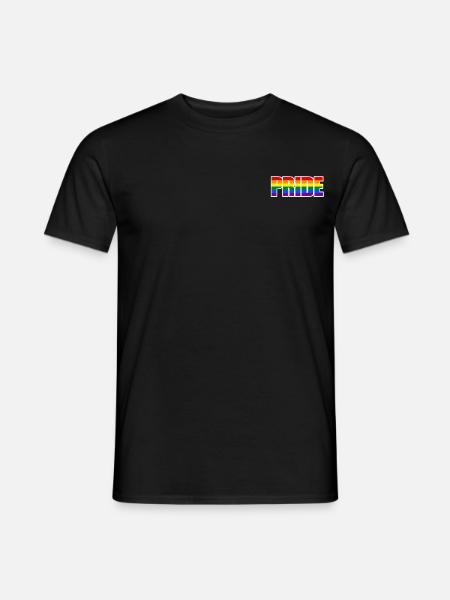 PRIDE - LGBT - RAINBOW - Männer T-Shirt - Schwarz
