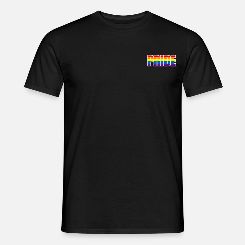 PRIDE - LGBT - RAINBOW - Männer T-Shirt - Schwarz