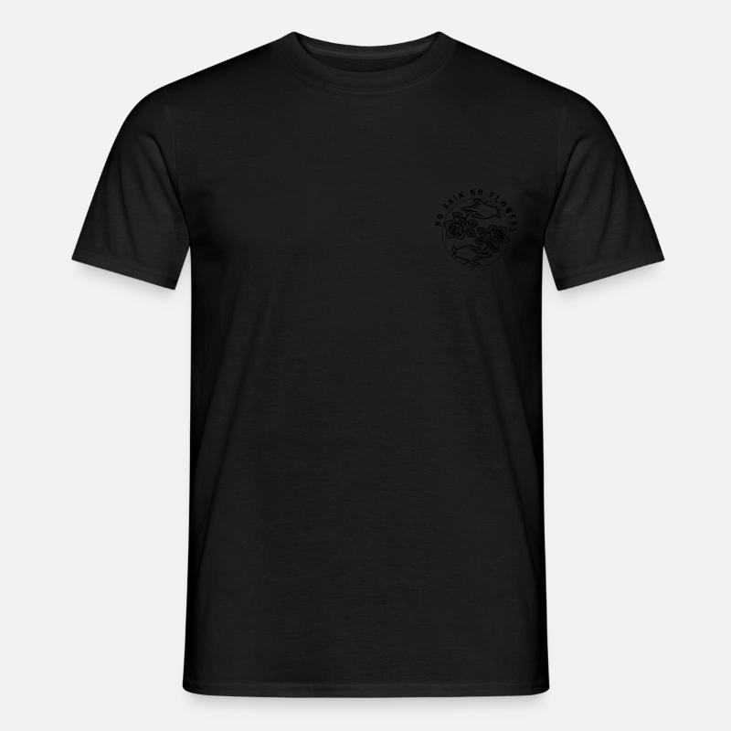 FLOWER - Männer T-Shirt - Schwarz