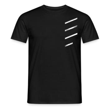 Minimal Style Ornament - Men's T-Shirt - black - Front - AI Model Male 178 light (178cm)