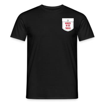Käsch in de Täsch lustige kölsche Sprüche Köln - Männer T-Shirt - Schwarz - Vorne - AI Model Male 178 light (178cm)