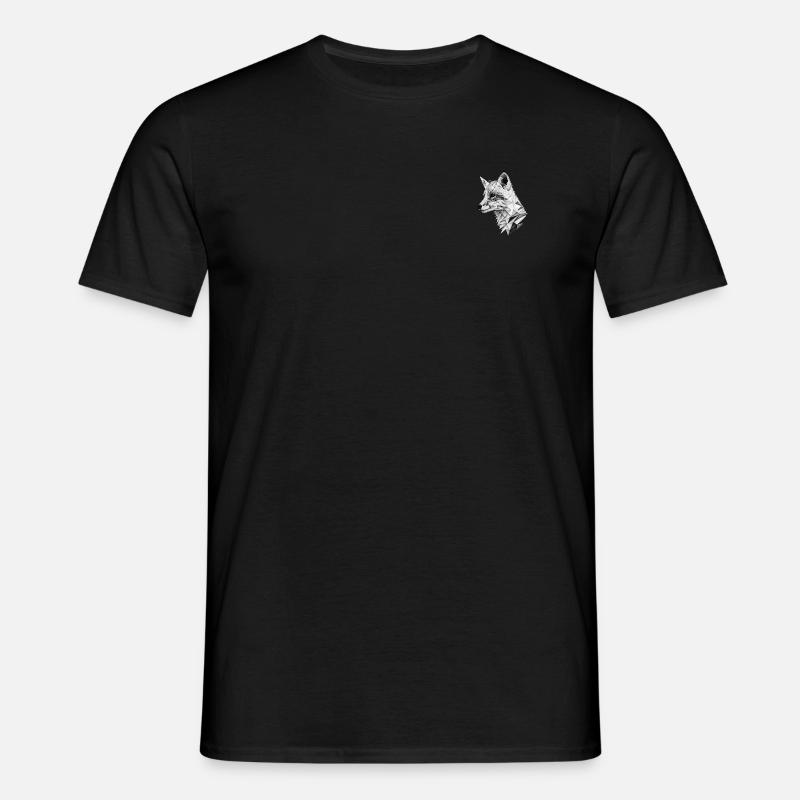 FOX - Männer T-Shirt - Schwarz