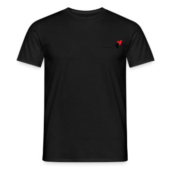 Herzen - Männer T-Shirt - Schwarz - Vorne - AI Model Male 178 light (178cm)