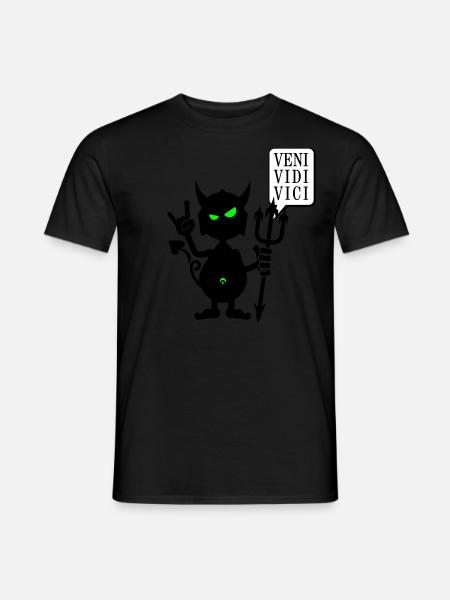 Teufel rocks / devil rocks (2c) - Männer T-Shirt - Schwarz