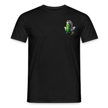 Angry Gurkicorn - Männer T-Shirt - Schwarz - Vorne - AI Model Male 178 light (178cm)