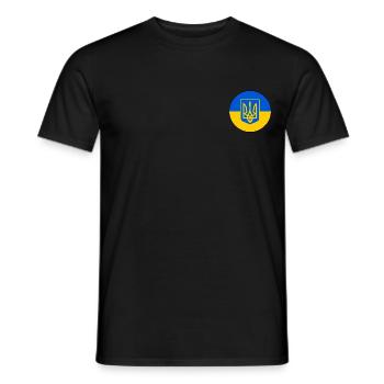 Ukraine - Men's T-Shirt - black - Front - AI Model Male 178 light (178cm)