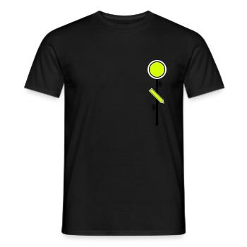 Vorsignal 2 - Männer T-Shirt - Schwarz - Vorne - AI Model Male 178 light (178cm)