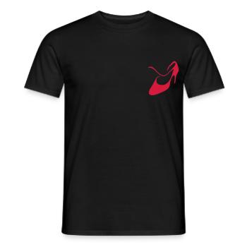 Tango Mode Féminine Chaussures de Danse – Sacs et - T-shirt homme - noir - Devant - AI Model Male 178 light (178cm)