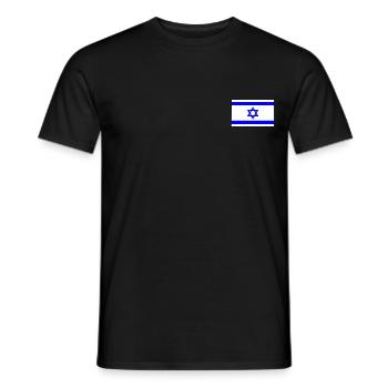 Israel - Men's T-Shirt - black - Front - AI Model Male 178 light (178cm)